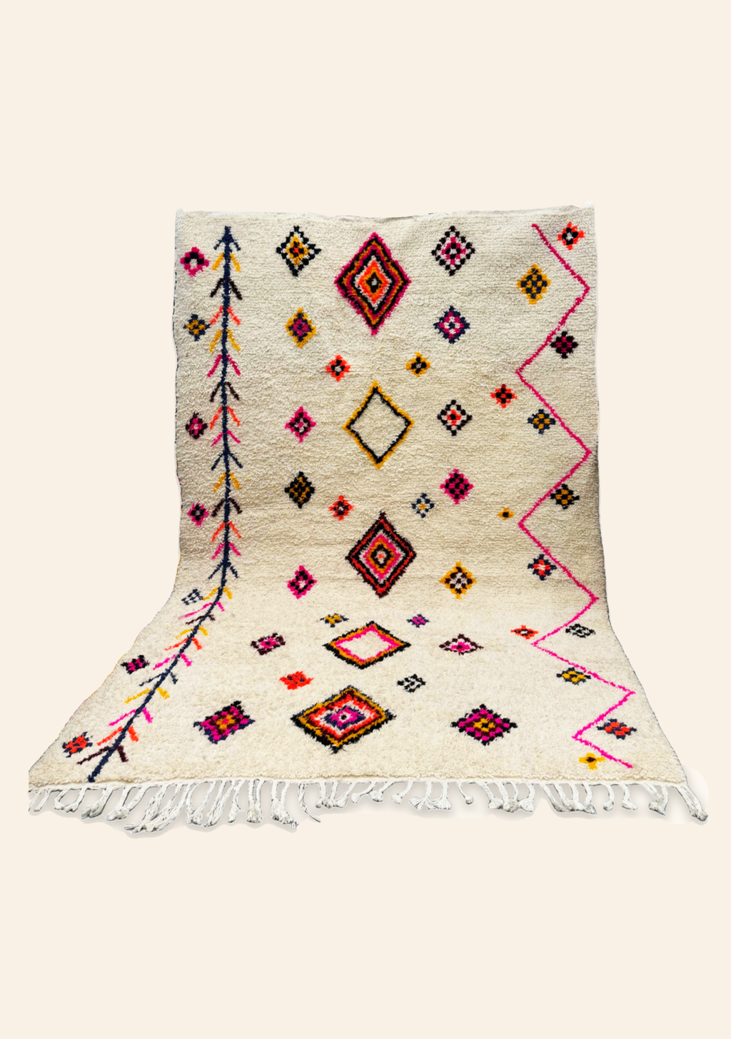 Morocco Hali Rug Ivory with Multi I