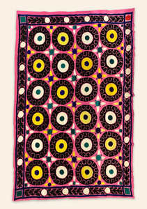 Uzbek Suzani Fabric Panel X