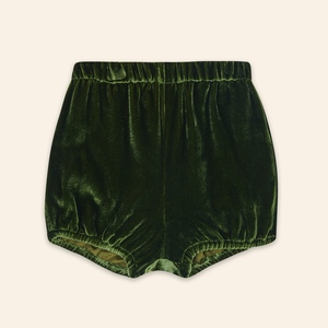 Kids Mia Dress Green Velvet