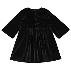 Kids Mia Dress Black Velvet
