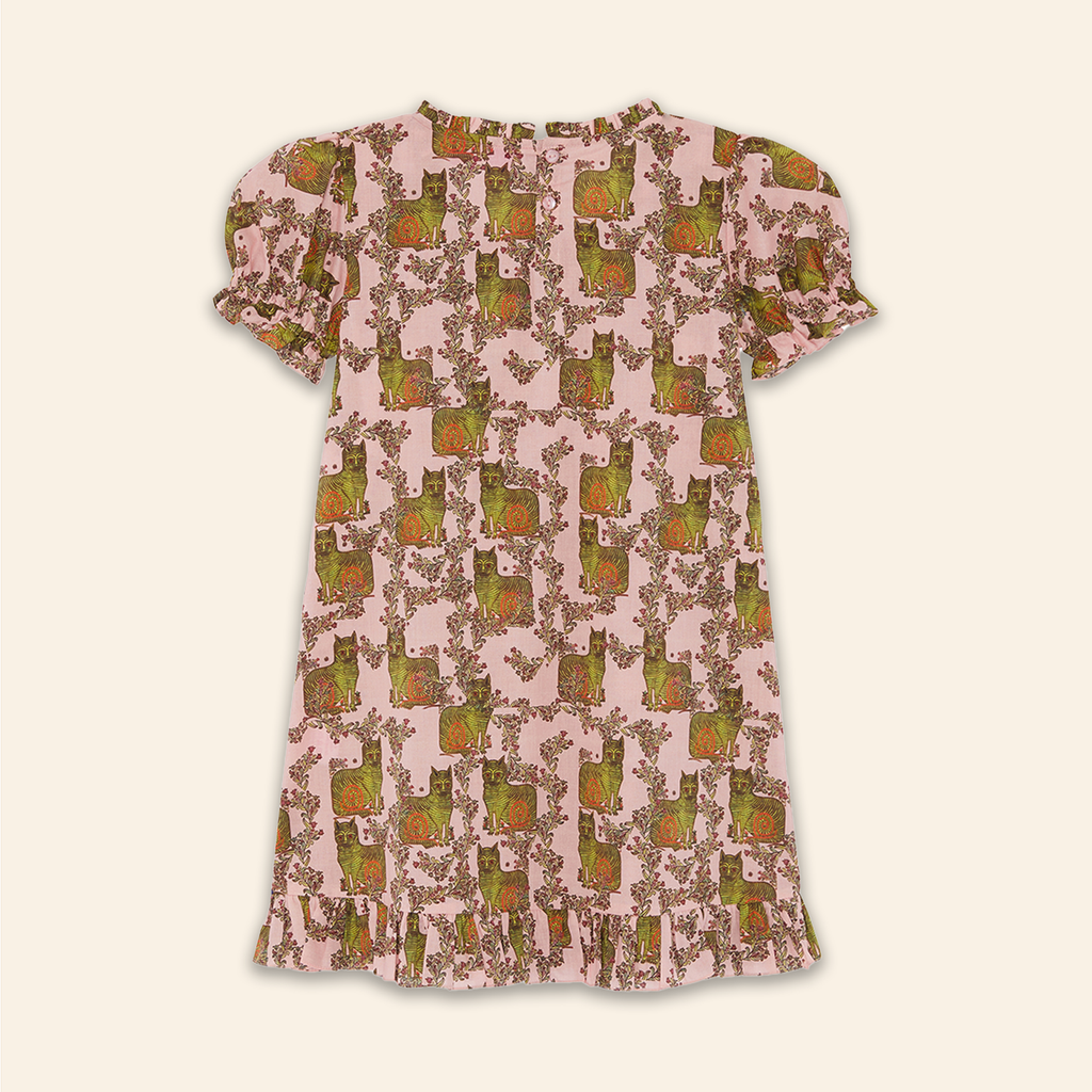 Kids Bella Dress Wild Cat Pink