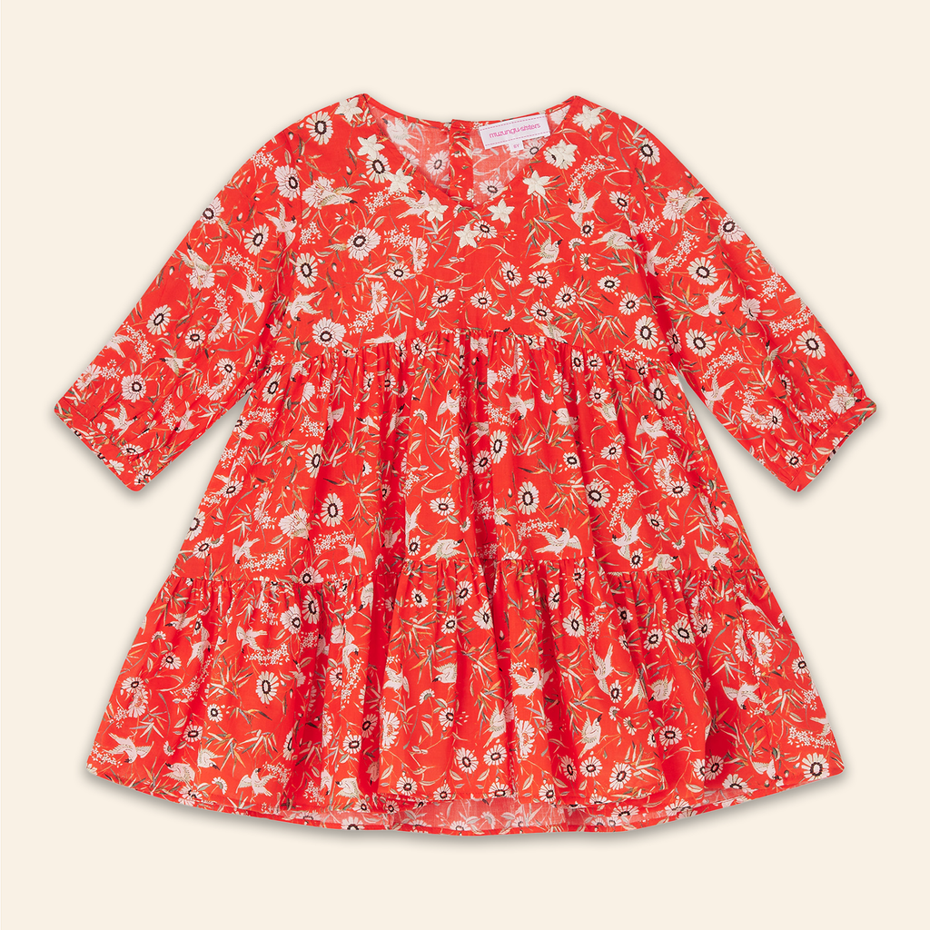 Kids Fran Dress Bird of Blessing
