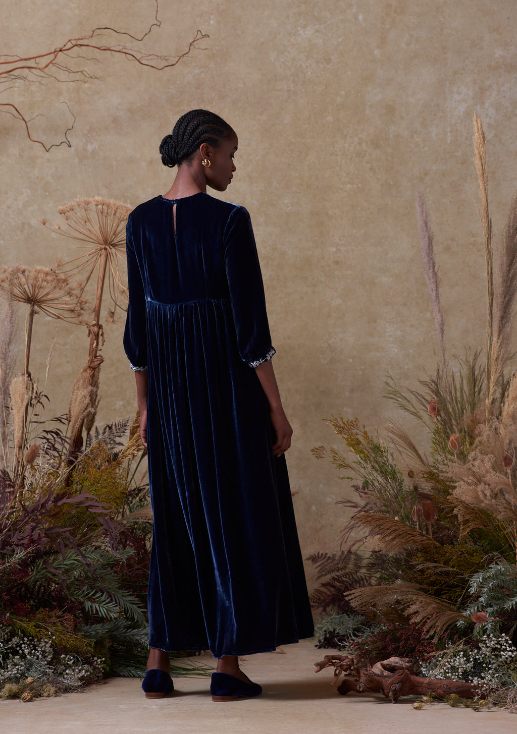 Touba Dress Navy