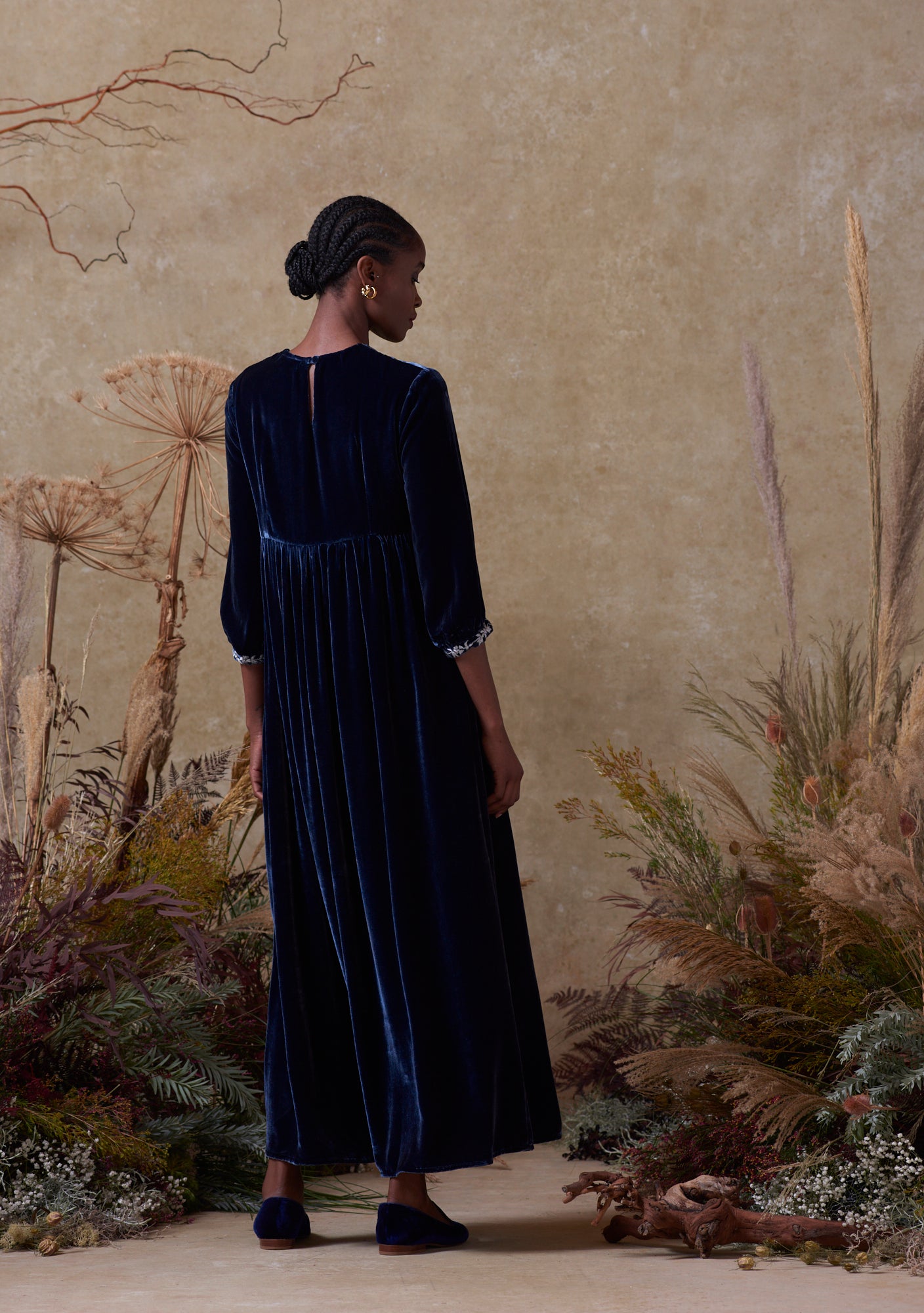 Touba Dress Navy