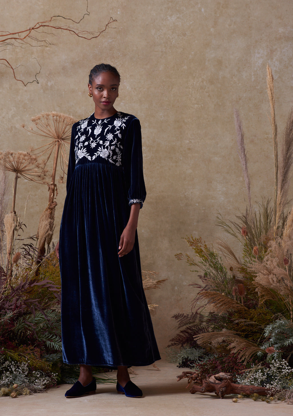 Touba Dress Navy