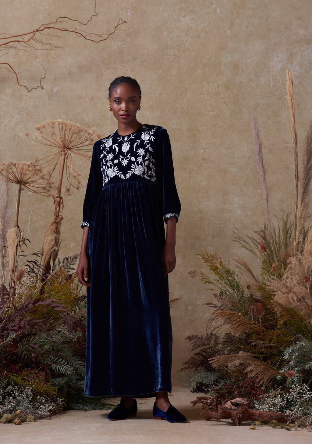 Touba Dress Navy