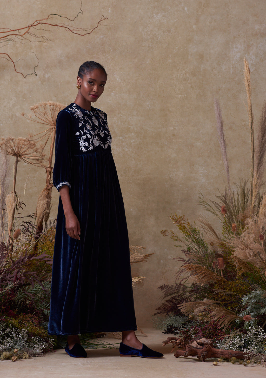 Touba Dress Navy