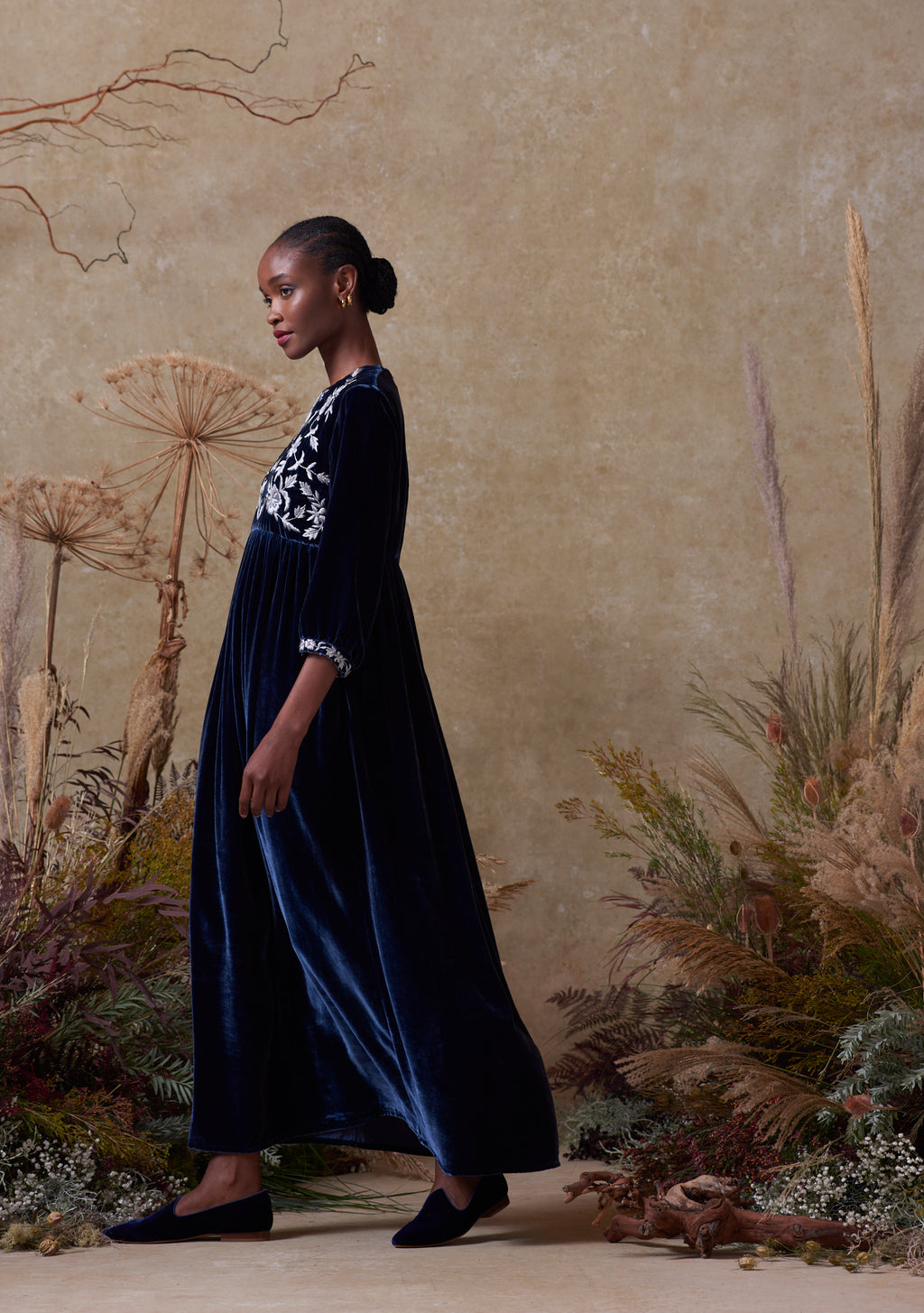 Touba Dress Navy