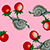 Berry Snail Candy Placemat | Set of Two