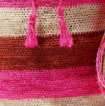 Rainbow Fique Mochila Red and Pink
