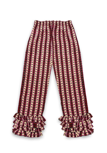 Talitha Pants Swan Stripe Fuchsia