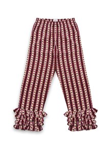 Talitha Pants Swan Stripe Fuchsia