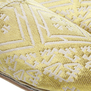 Embroidered Babouches Gold