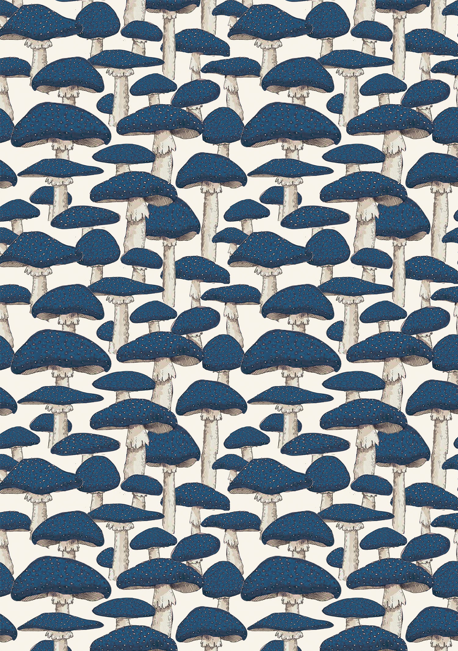 Kids Otto Shorts Blue Mushroom