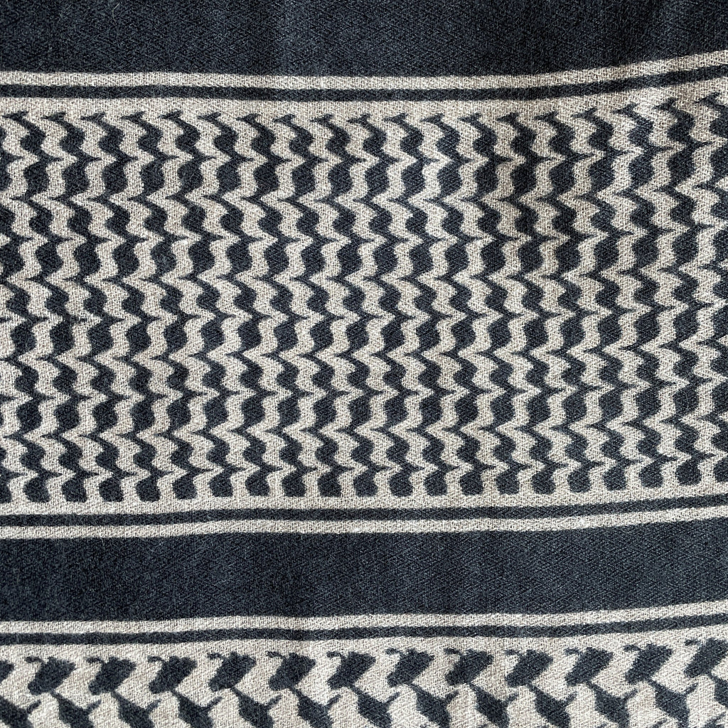 Keffiyeh Shawl Black