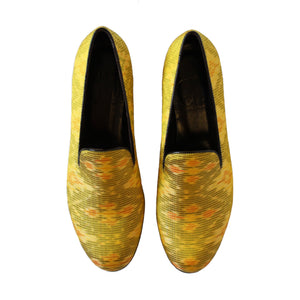 Muzungu Sisters x CB Yellow Ikat Shoes