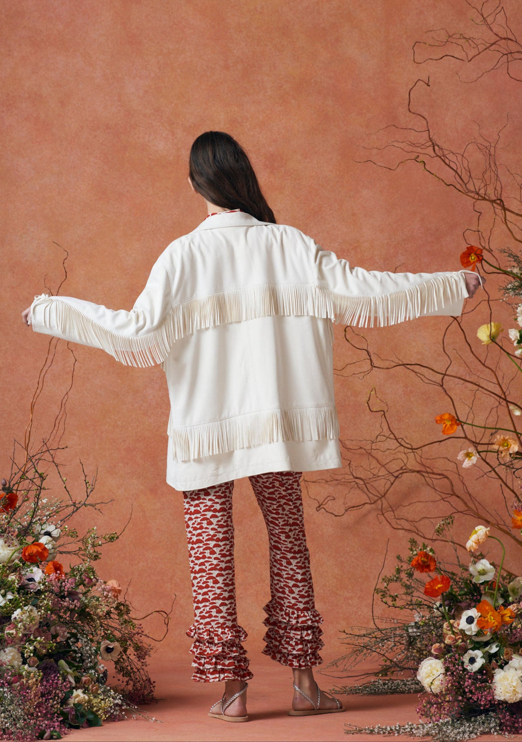 PREORDER Koko Fringe Jacket White