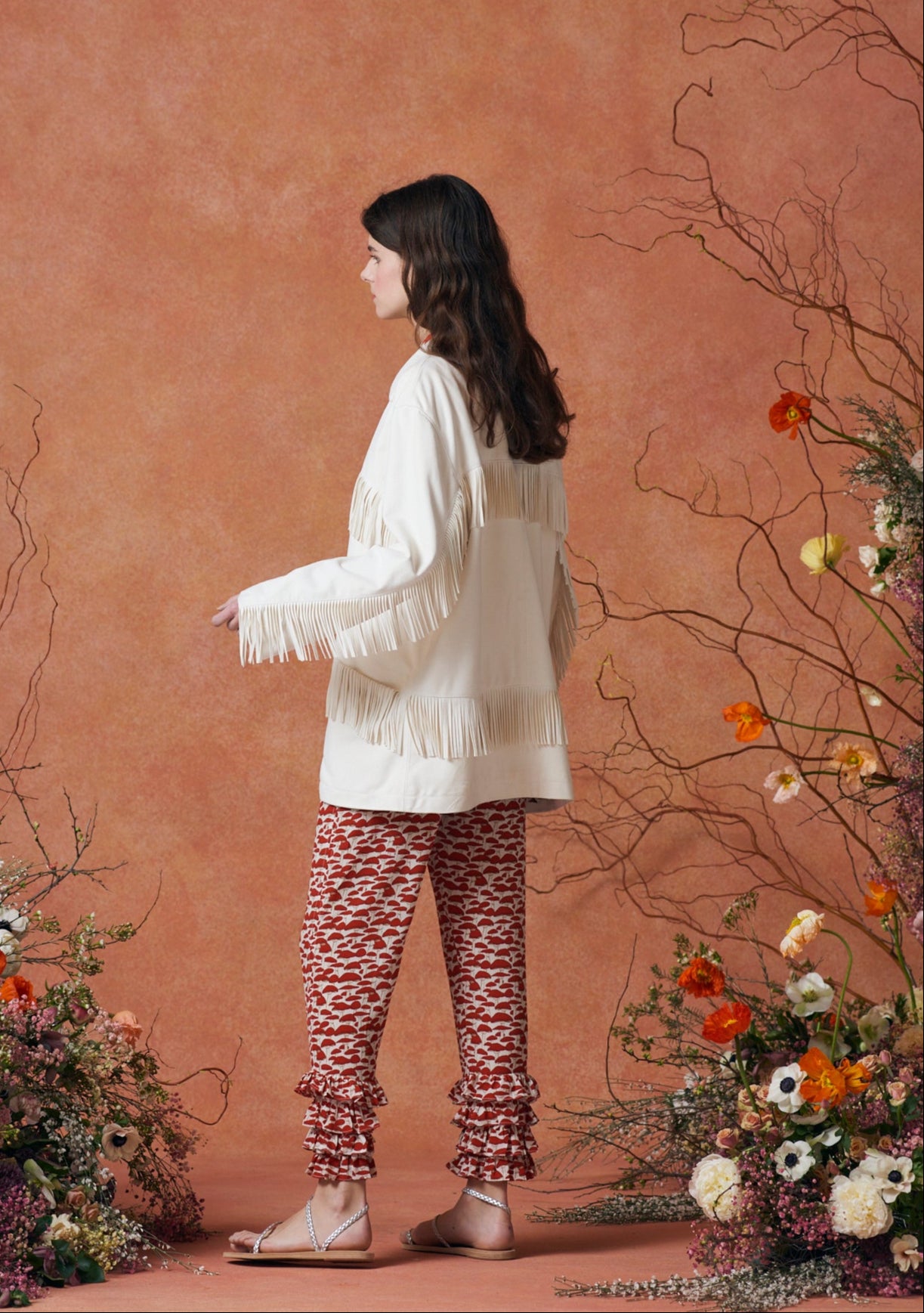 PREORDER Koko Fringe Jacket White