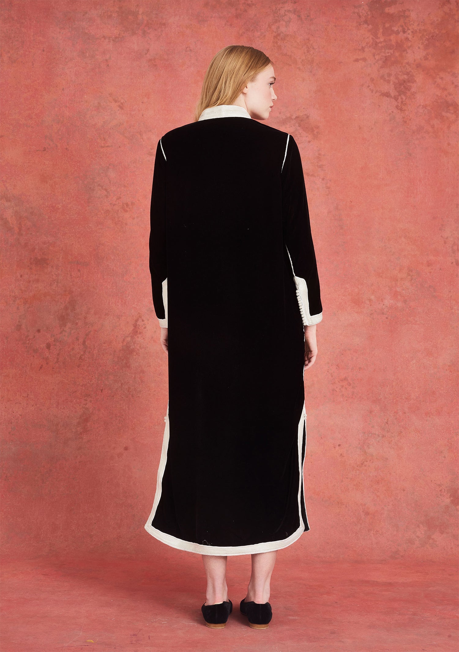 Alia Dress Black with Ivory