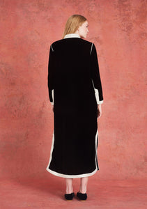 PREORDER Alia Dress Black with Ivory
