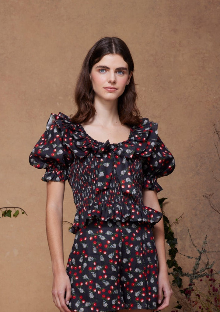 Frida Top Berry Snail Black