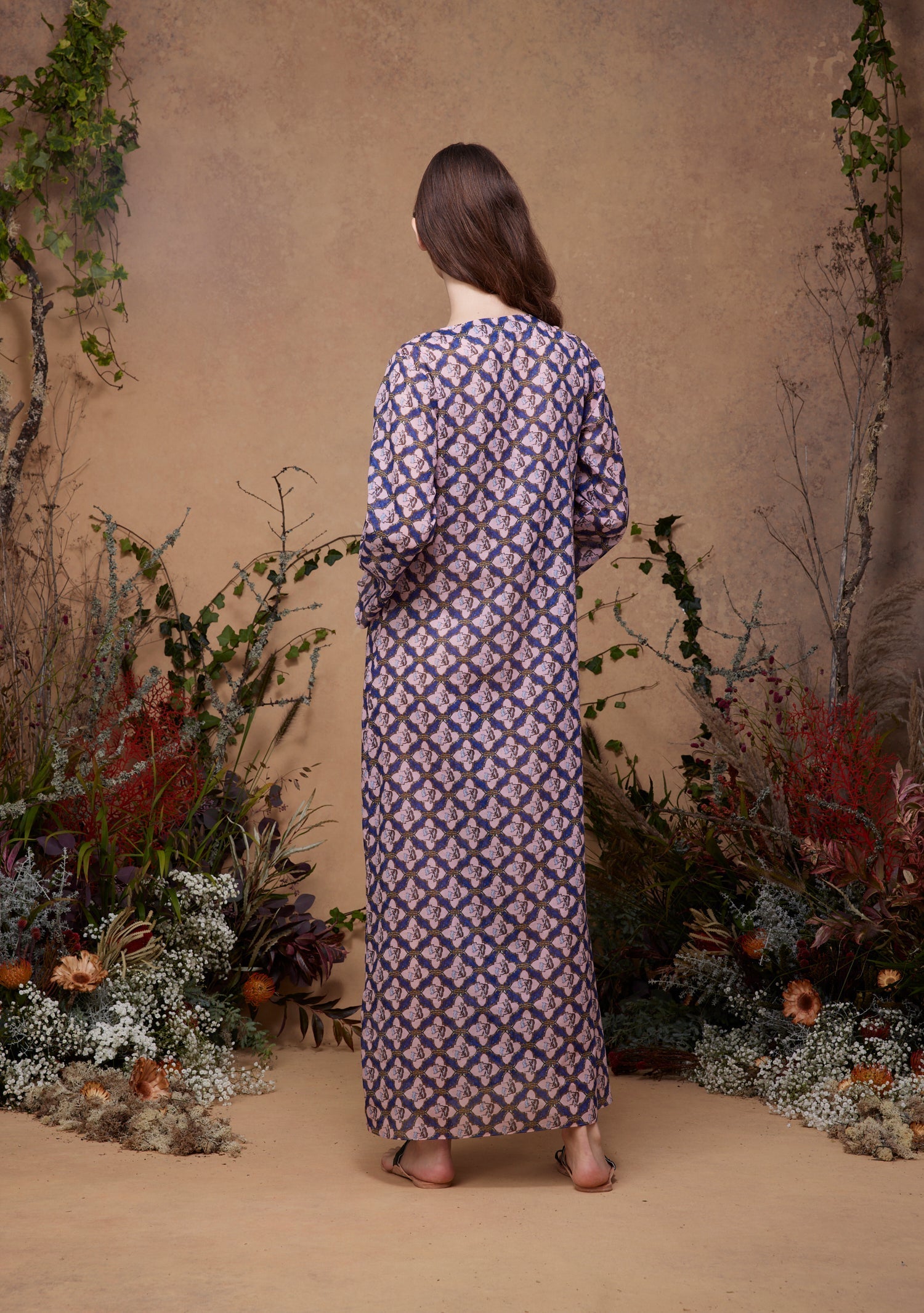 India Kaftan Smoking Tiger