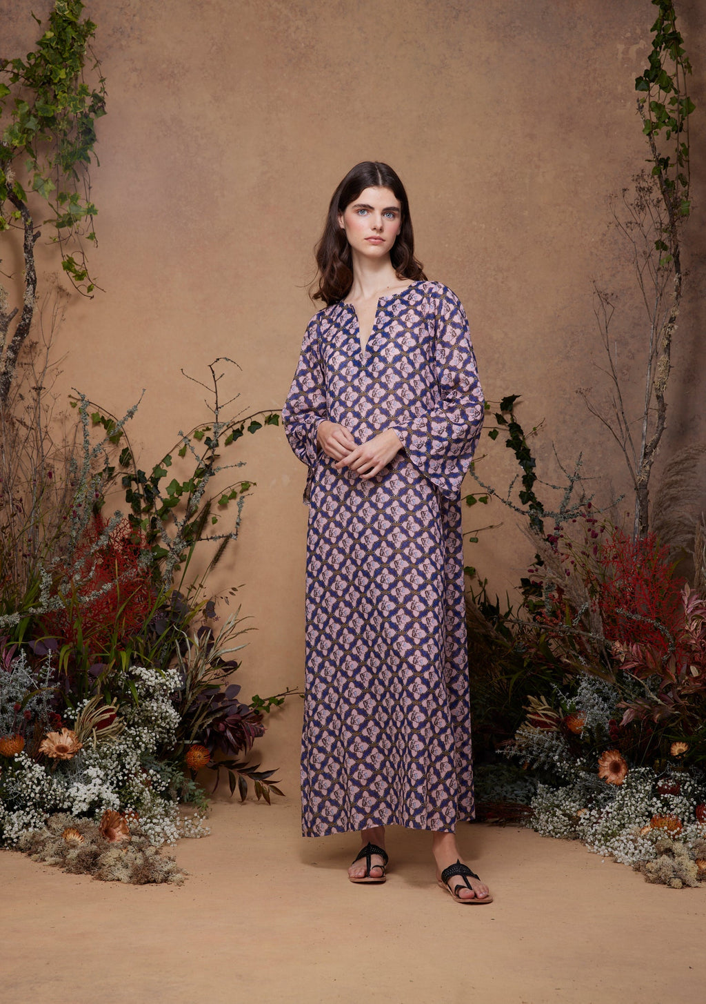 India Kaftan Smoking Tiger