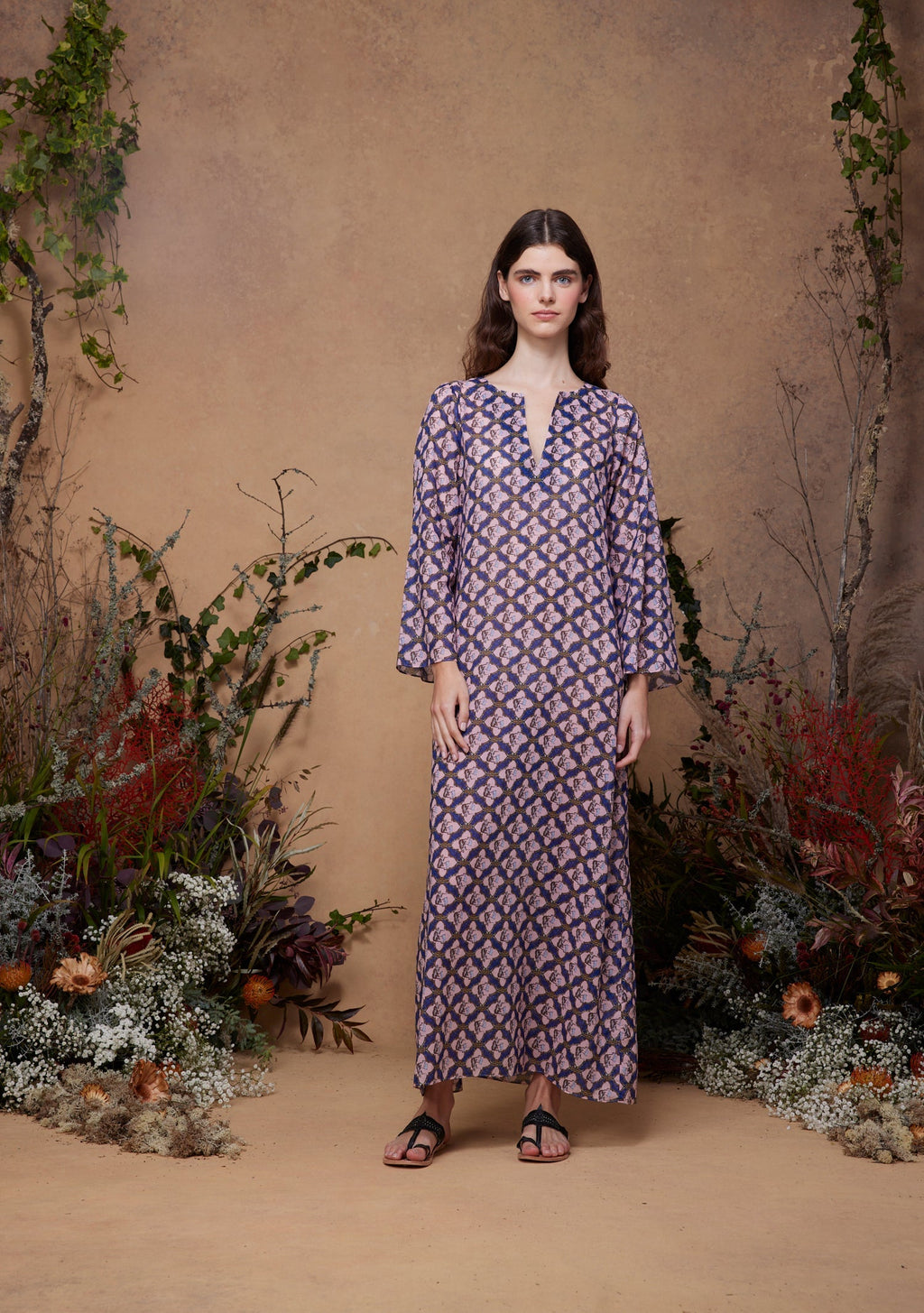 India Kaftan Smoking Tiger