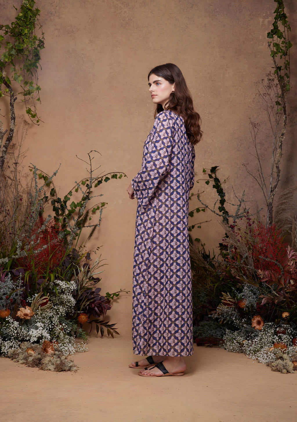 India Kaftan Smoking Tiger