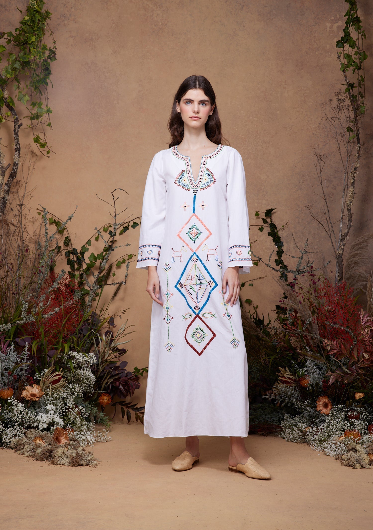 India Kaftan White