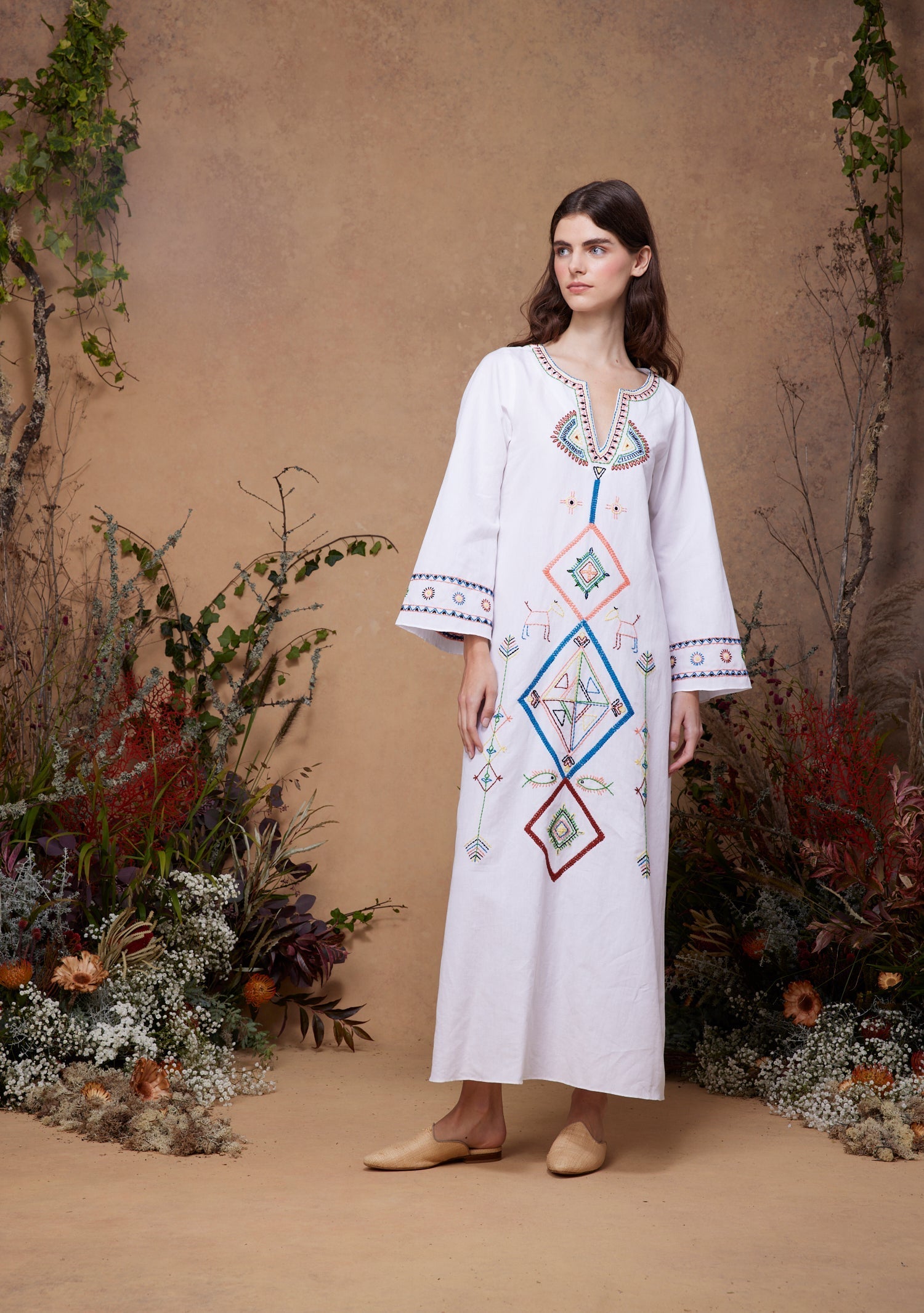 India Kaftan White