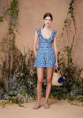June Shorts Blue Mushroom