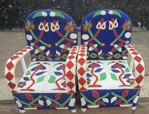 Beaded Yoruba Chair III