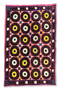 Uzbek Suzani Fabric Panel X