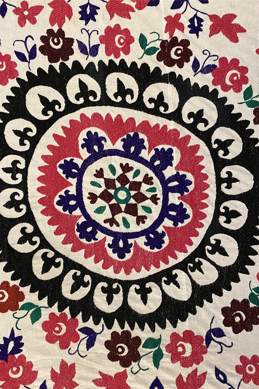Uzbek Suzani Fabric Panel II