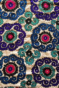 Uzbek Suzani Fabric Panel IV