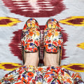 Muzungu Sisters x CB Poppy White Print Shoes