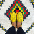Muzungu Sisters x CB Yellow Ikat Shoes
