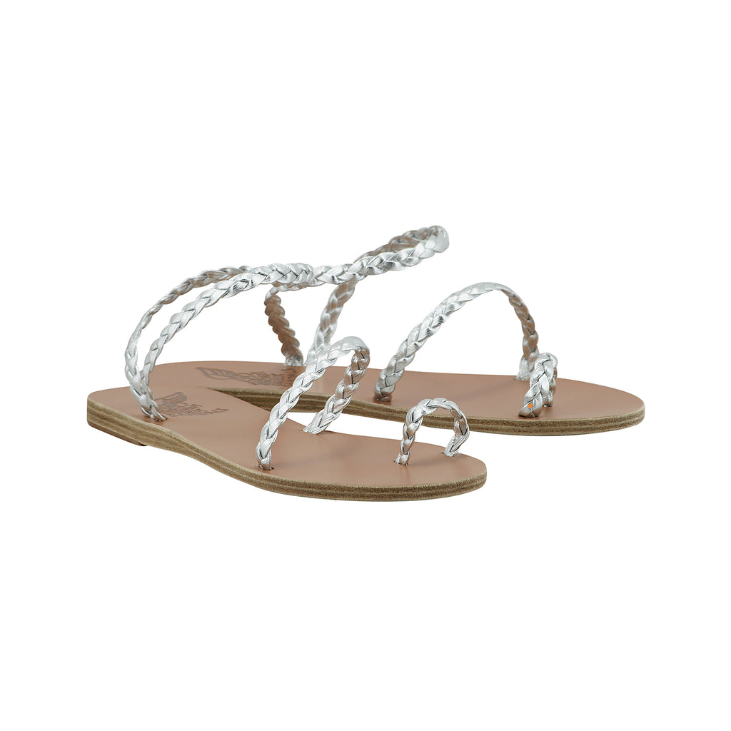 Ancient Greek Sandals Eleftheria Silver – Muzungu Sisters UK