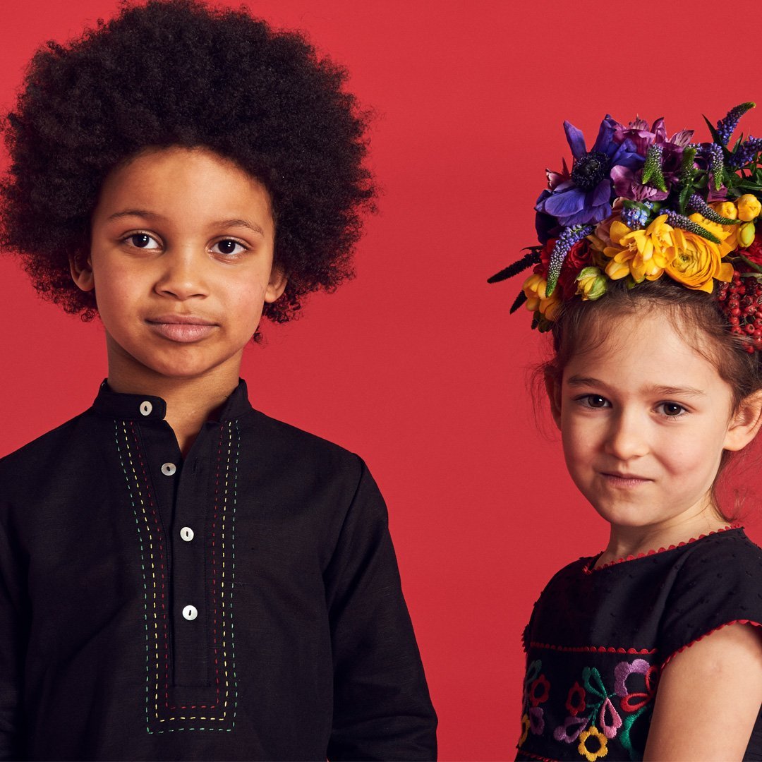La Coqueta Kids X Muzungu Sisters Abelia Girl Embroidered Dress